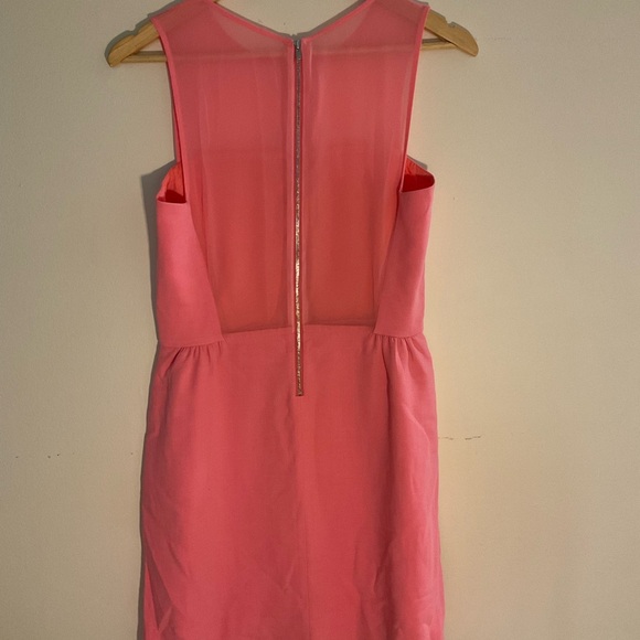 Sandro shift dress, sheer top, sheer back to waist - Picture 4 of 12